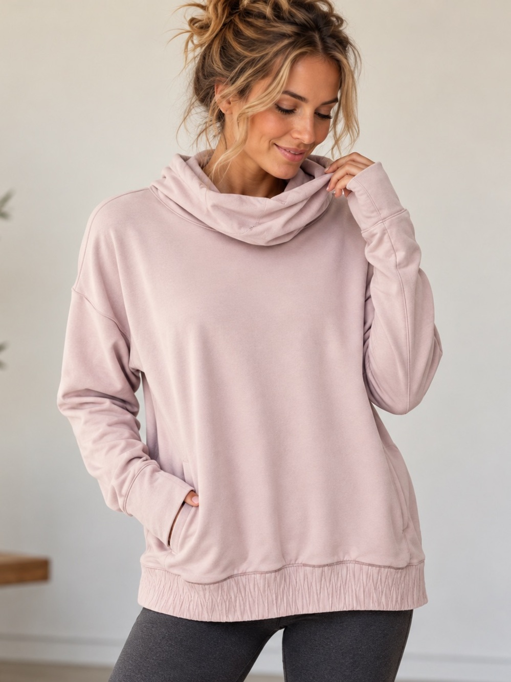 LULU LEMON Stress Less Pullover - Porcelain Pink